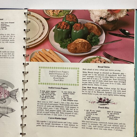 Betty Crocker's Vintage Cook Book Dinner for Two Hardcover - Picture 3 of 9